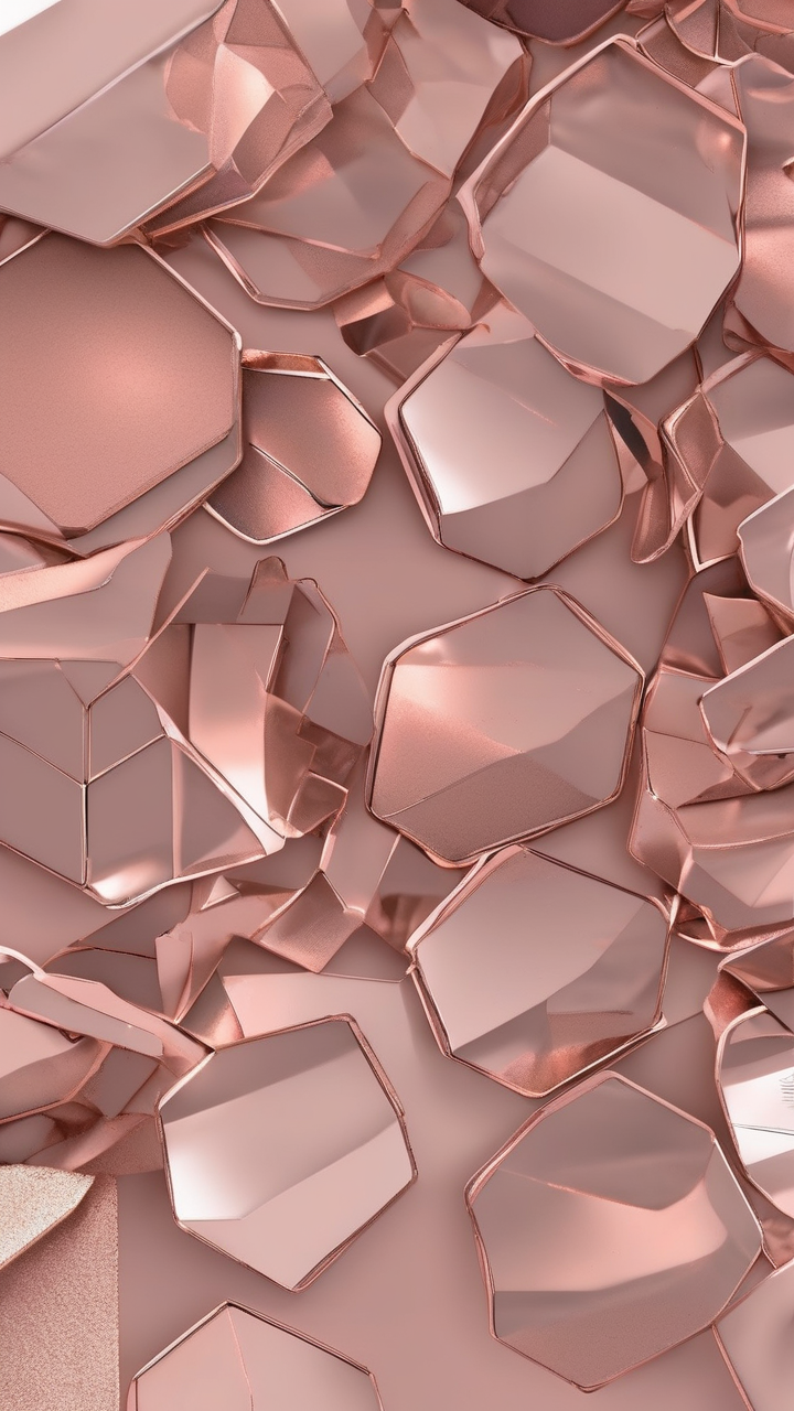 Rose gold aesthetic wallpaper