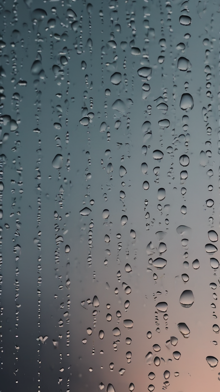 Aesthetic rain drops on glass wallpaper