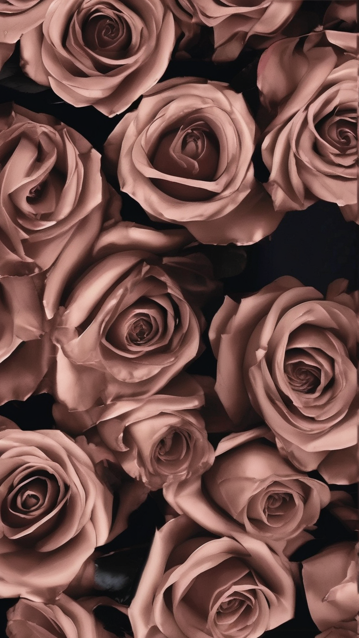 AI generated Dark rose gold aesthetic wallpaper wallpaper