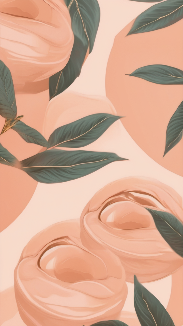 Peach sorbet aesthetic wallpaper