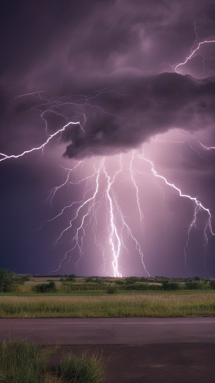 Electric storm lightning wallpaper